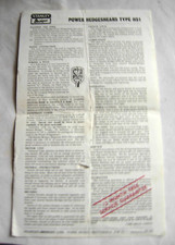 Stanley Bridges Power Hedgeshears Type HS1 instructions