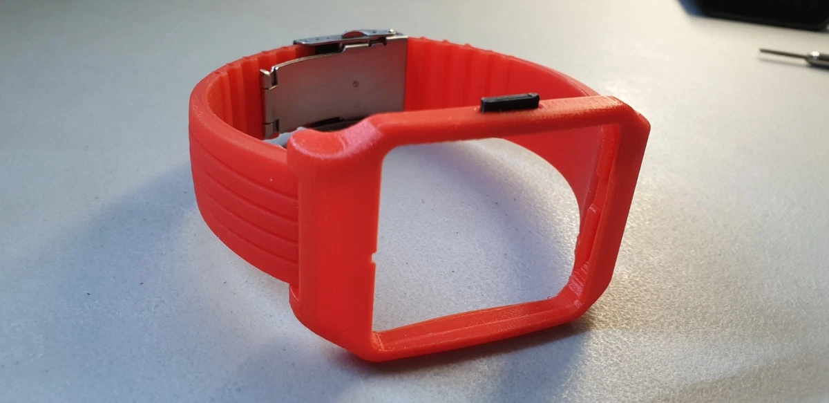 Sony SmartWatch 3 SWR50 RED Adapter Red Silicone Strap with
