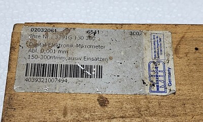 MIB 02032061 3791G 150 300 DIGITAL ELECTRONIC MICROMETER 150-300mm