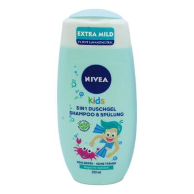 Nivea Duschgel Apfel Kind 250ml ohne Seife pH-neutral Aloe Vera 3in1