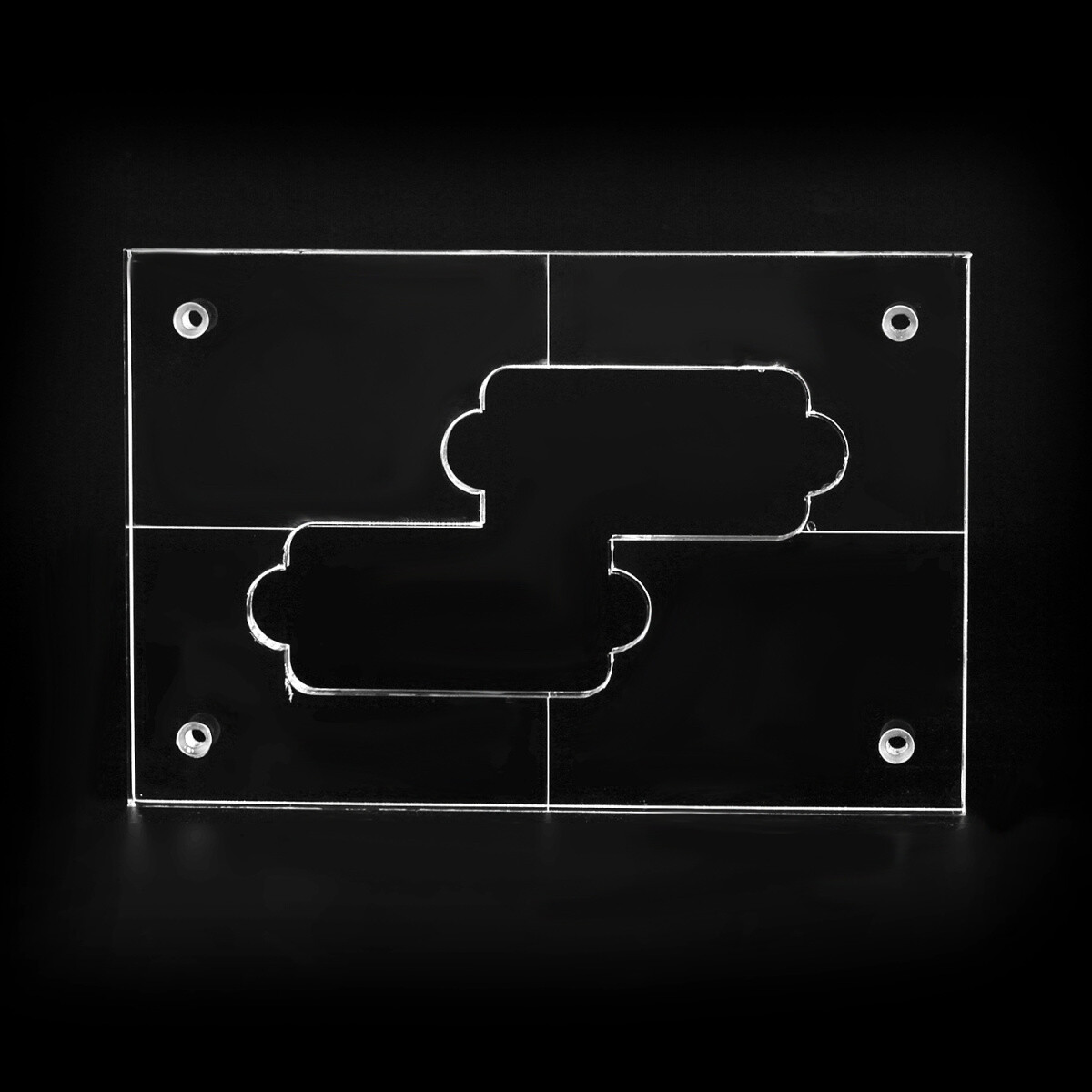 Musiclily Pro CNC Acrylic Pickup Routing Template For Standard ...