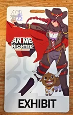 Anime Frontier 2022 Pass Exhibit Ticket Placard Badge Comic Animation Event