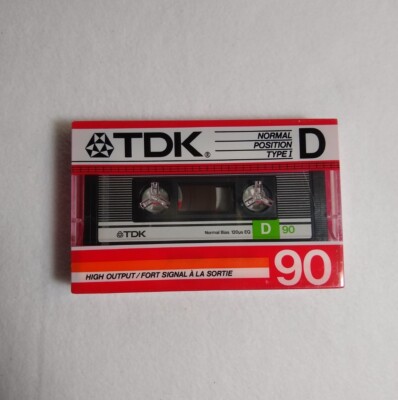 TDK D 90 1986 Vintage Audio Cassette Blank Tape Sealed Made in Japan Type I v.1