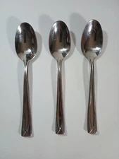Set of 3 Oneida Lincoln Stainless Flatware Silverware 7" x 1 3/8" Spoons Table