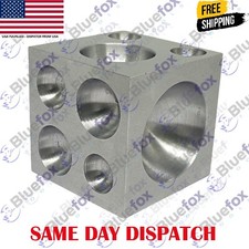 Steel Dapping Block 2" Square Punch And Form Doming Cube Jewelry Making Tool