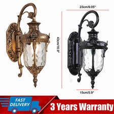 Black/Bronze Outdoor Wall Light Fixtures Exterior Waterproof Sconce Porch Lights