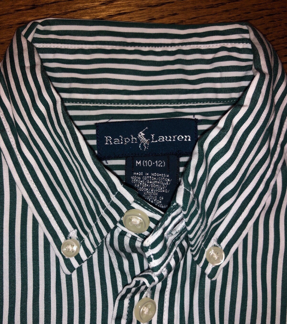 Ralph Lauren Boys 5 Long Sleeve Plaid Cotton Button Down Shirts Size M (10/12) image 7