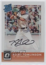 2016 Donruss Optic Rated Rookies Signatures Holo 99/150 Kelby Tomlinson Auto 0o9