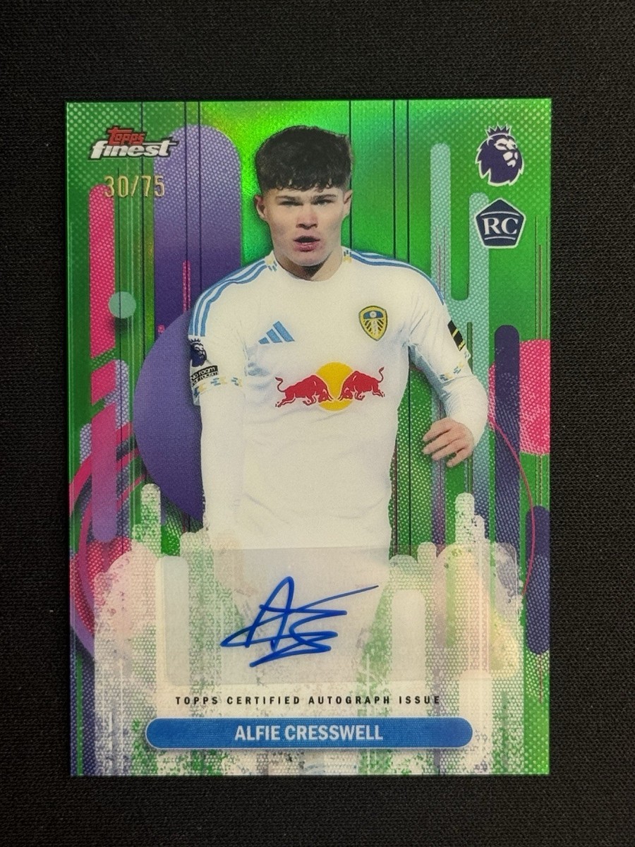 ALFIE CRESSWELL 2026 TOPPS FINEST PREMIER LEAGUE RC ROOKIE GREEN