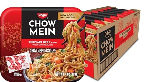 Nissin Chow Mein Noodles, Teriyaki Beef, 4 Ounce (8 Count) - Picture 4 of 5