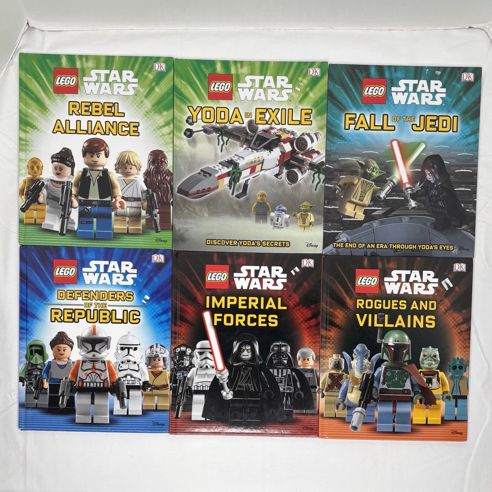 Lot of 6 Disney LEGO Star Wars DK Hardcover Book Set For Kids Boy Children 6-8y
