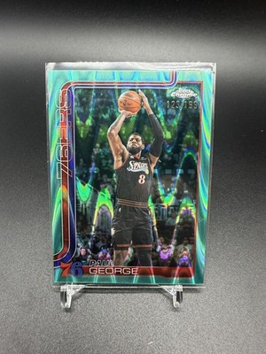 2025-26 Topps Chrome - Paul George #171 Teal RayWave Refractor /199