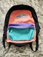 Vans Off The Wall Patch Coral Teal Purple Backpack