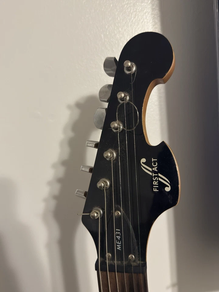 First Act ME431 6-String Electric Guitar Gloss Black Finish - Image 3 of 4