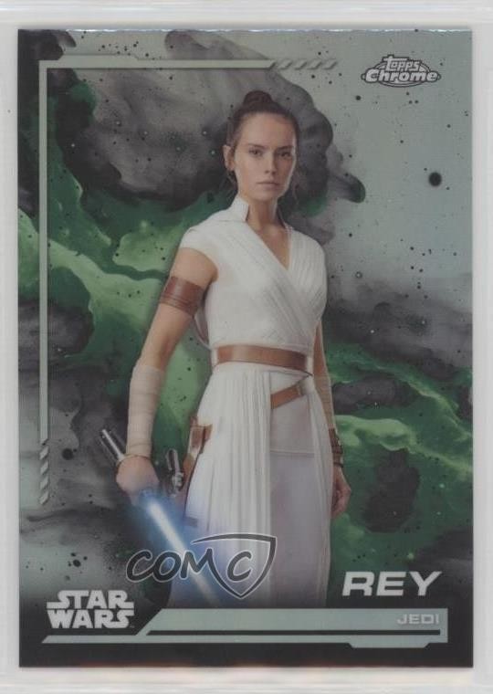 2024 Topps Chrome Star Wars Rainbow Refractor Rey #112 0k26