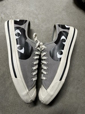 Converse Comme des Garçons PLAY x Jack Purcell Drizzle Black CDG - Size 10