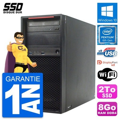 PC Tour Lenovo ThinkStation P310 MT Intel G4400 RAM 8GB SSD 2TB Windows 10 Wifi