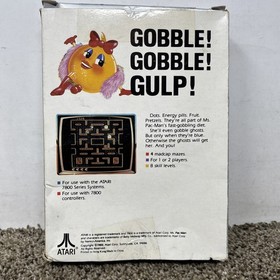 Atari 7800 Games Lot Of 5 Ms PAC Man Dig Dug Choplifter Food Fight Tested