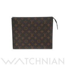 Louis Vuitton Monogram Pochette Toilette NM Brown Canvas Pouch