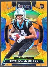 2025 Panini Select Tetairoa McMillan Concourse Orange Prizm /49 RC Panthers KN