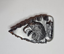 1991 BALD EAGLE ARROWHEAD BELT BUCKLE UNUSED SISKIYOU OREGON NATIVE AMERICAN IND