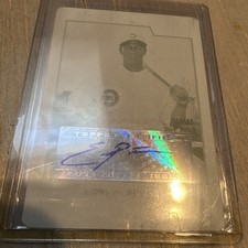 2007 Topps Chrome Eric Patterson RC yellow printing plate 1/1 BC247 Autograph