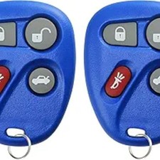 Keyless Entry Remote Control Car Key Fob Replacement 25695954, 25695955 -Blue