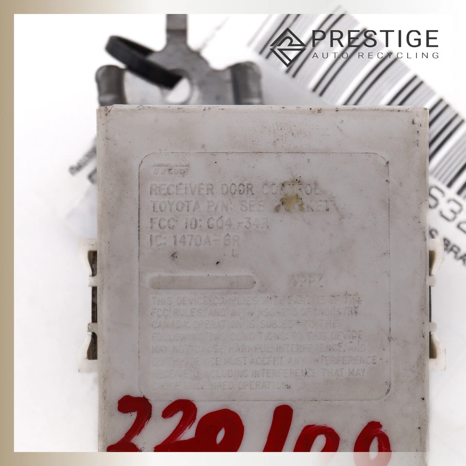 2007-2011 TOYOTA TUNDRA Receiver Door Control Module 89741-0C040 - Image 3 of 4