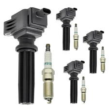 Set of 4 Ignition Coil & Platinum Spark Plug for 2012-2018 Ford Focus UF670 USA