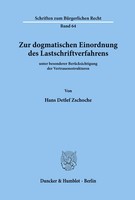 Hans Detlef Zschoche | Zur Dogmatischen Einordnung Des Lastschriftverfahrens...