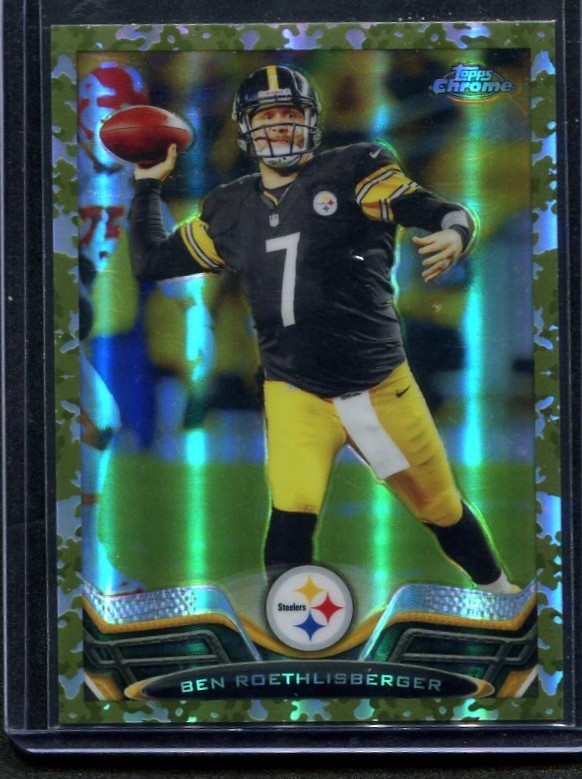 2013 Topps Chrome - Ben Roethlisberger #52 Military Refractor /499