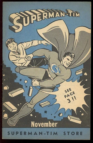 Superman-Tim (November, 1947) Golden Age Vintage Giveaway Comic 1947 VG