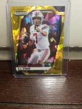 2025 Panini Prizm Draft Picks  C.J. Stroud #186 Gold Ice Prizm