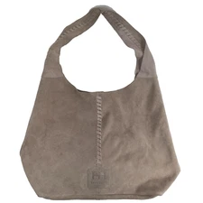 Haute Hippie Festival Suede Hobo Beige Purse Accessory Shoulder Bag