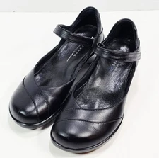 Aragon Womens Mary Janes Black Leather Maya Size 7.0 M Comfort Shoes