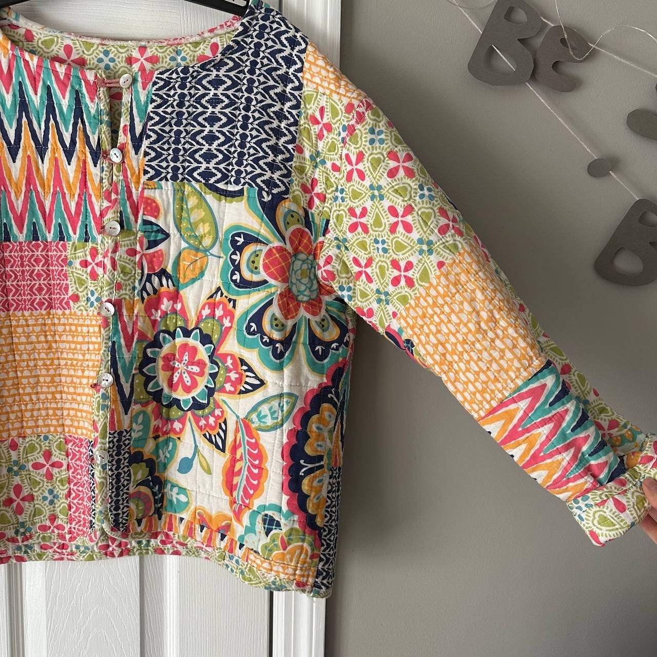 Handmade Patchwork Quilted Cotton Jacket Women's … - image 4