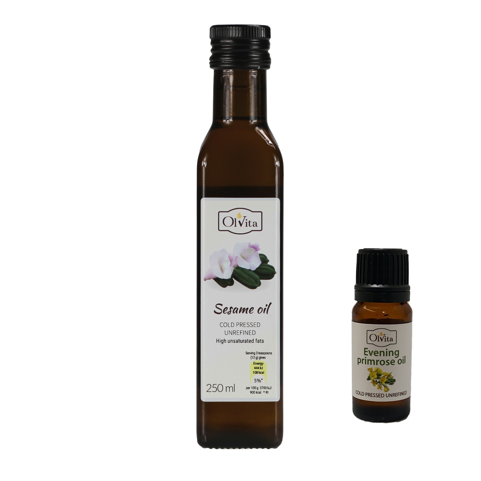 Sesame Oil - Cold Pressed 250 ml - FREE Sample Evening Primrose Oil