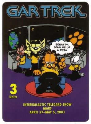 3u Garfield ' Gar Trek ' Intergalaktische Telecard Show (Mars,2001) Jumbo