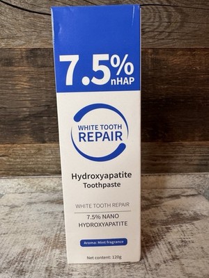 7.5% Nano Hydroxyapatite Toothpaste White Tooth Repair | Fluroide Free