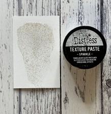 Tim Holtz Distress Paste- Holiday Texture Paste Sparkle Translucent Glitter 3 oz