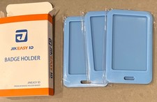 Lot of 3 Waterproof ID Badge Holder Hard Plastic Card Case Slim Protector