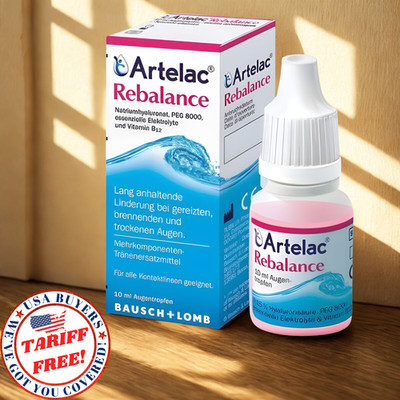 1x BAUSCH & LOMB ARTELAC Rebalance Eye Drops 10ml FREE SHIPPING