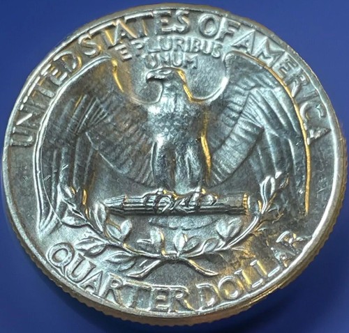 1964 Washington Quarter Error. Int. Die Break In Hair. 90% Silver. UNC! WQ-052 - Picture 3 of 8