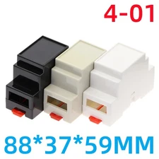 ABS Plastic Flame Retardant Project Case 88x37x59mm 4-01 PLC Rail Junction Box