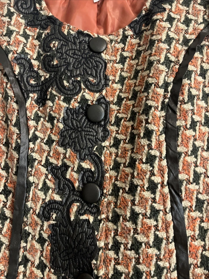 Abrigo Farinelli vintage espiga: puntada floral, trinchera pequeña Foto 2 de 4