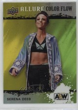2022 Upper Deck Allure AEW Color Flow Yellow Green Serena Deeb #R-17 02l5