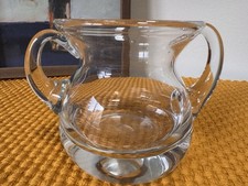 Williams Sonoma Heavy Glass Sugar Bowl 3.75”