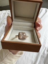 2.01ct Morganite And Diamond 14k Rose Gold Engagement Ring Size O