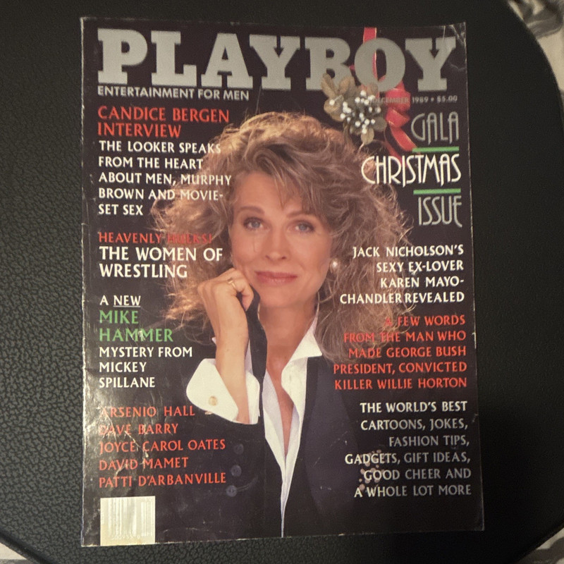 Playboy Magazine December 1989 Gala Christmas Issue, Jack Nicholson, Bush
