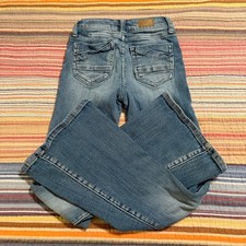 BKE Youth Girls Flare Jeans Medium Wash Stretch Denim Size 10R Regular